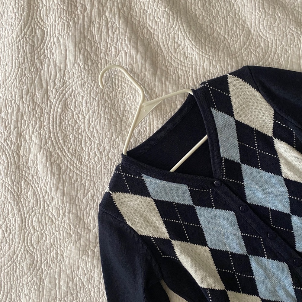 Plaid cardigan